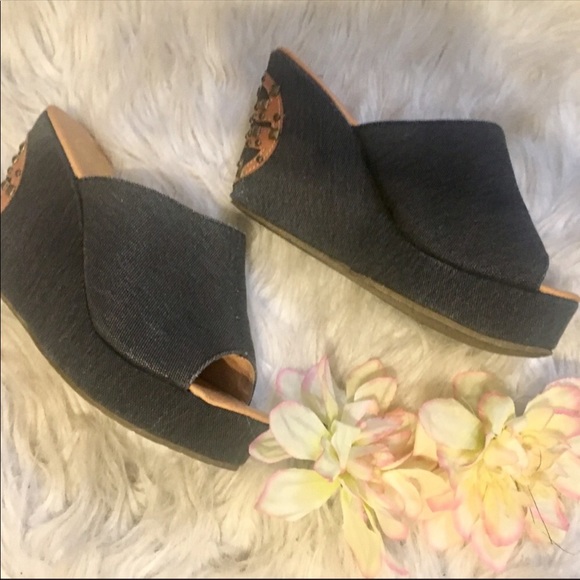 Tory Burch Denim Mule Clogs - Picture 1 of 6